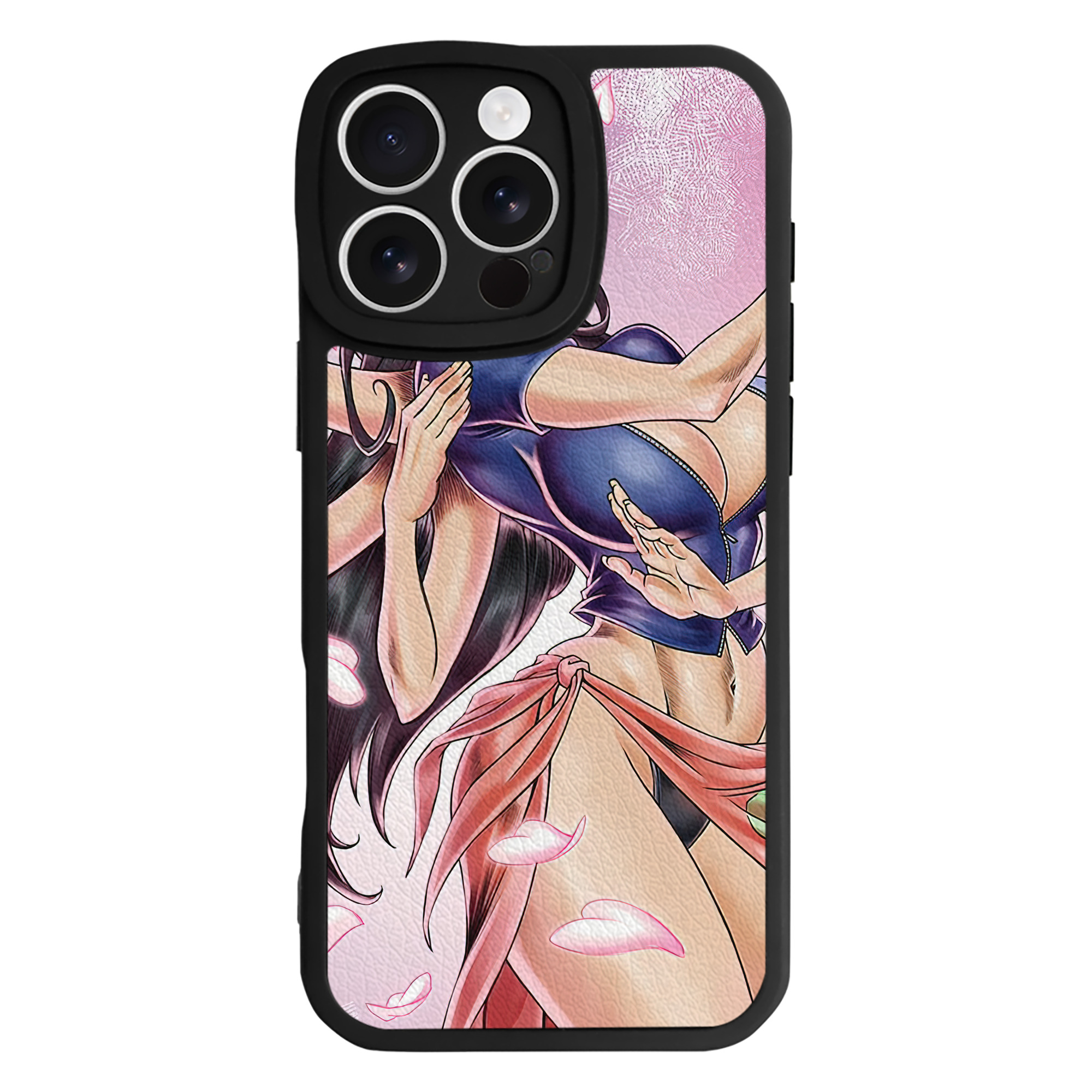 （画像用） ワンピース ONE PIECE 【iPhone 16シリーズ対応】シリコンスマホケース（レザー調） 材質：シリコン